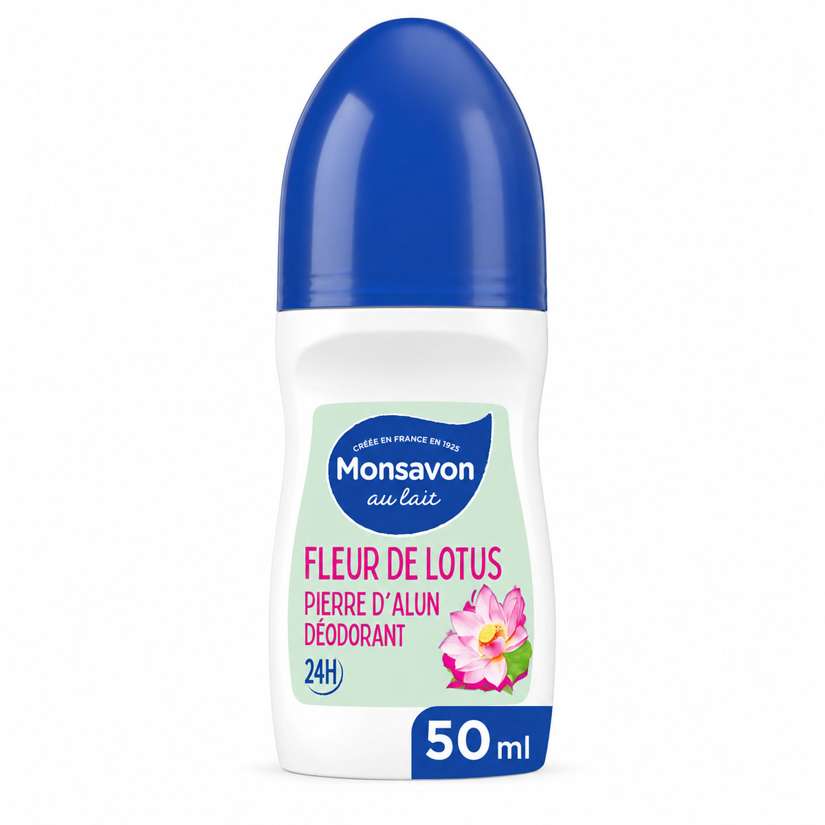 MONSAVON Déodorant fleur de lotus et pierre d'alun 50ml