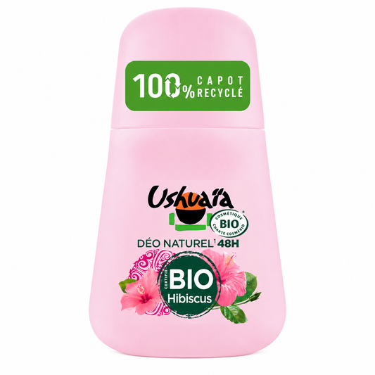 USHUAIA Déodorant bille  certifié Bio Hibiscus