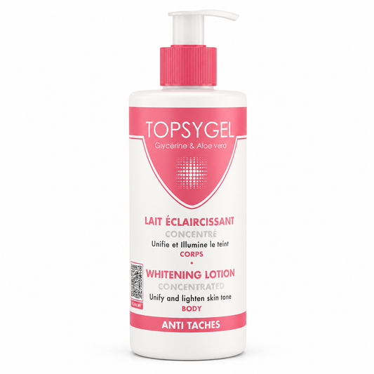 HT26-Topsygel Lait Éclaircissant Unifie et Sublime votre Teint 500ml