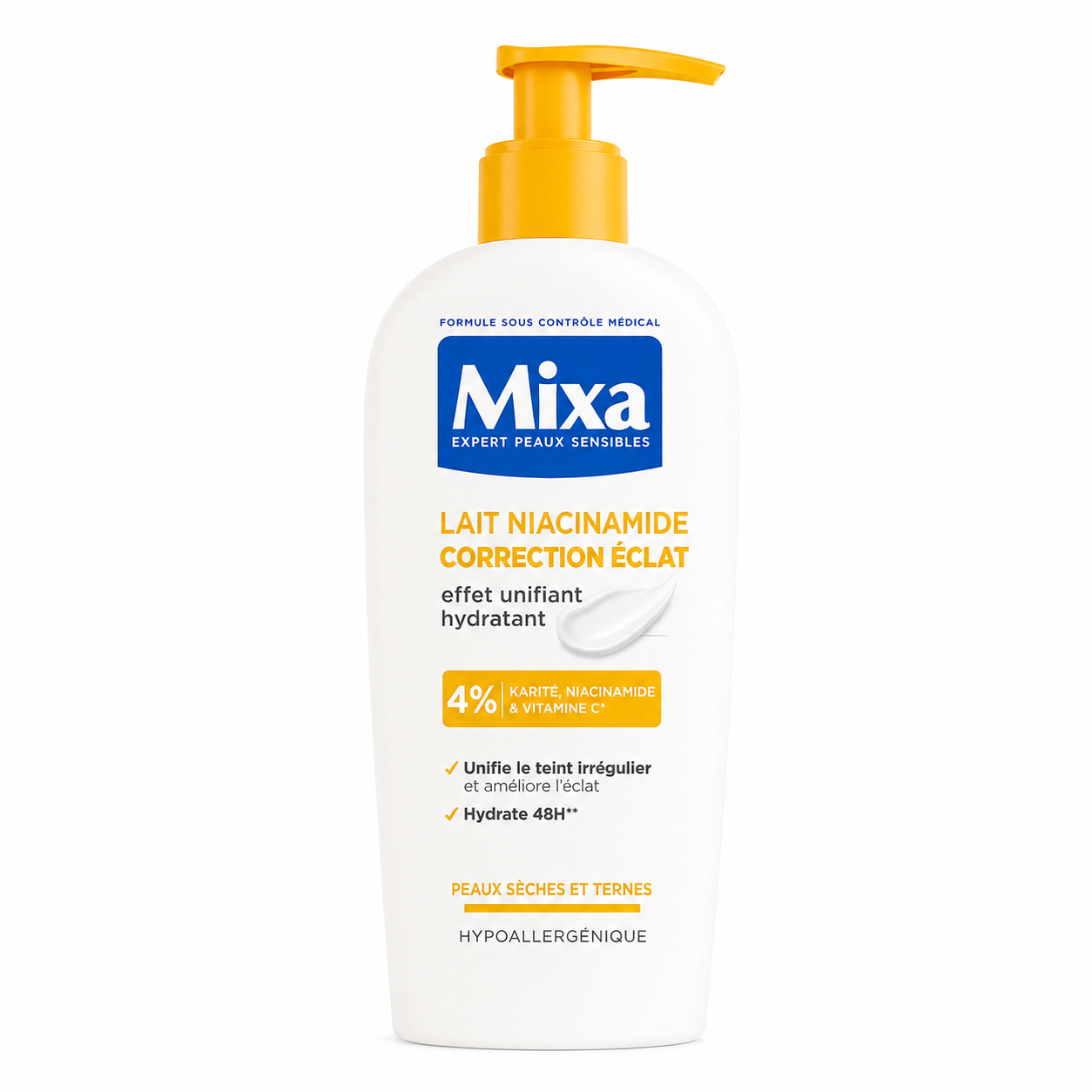 Mixa Lait Niacinamide Correction Éclat 250 ml