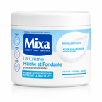 Mixa crème fondante  à l'Acide Hyaluronique Pur et Fraîcheur Immédiate 400ml