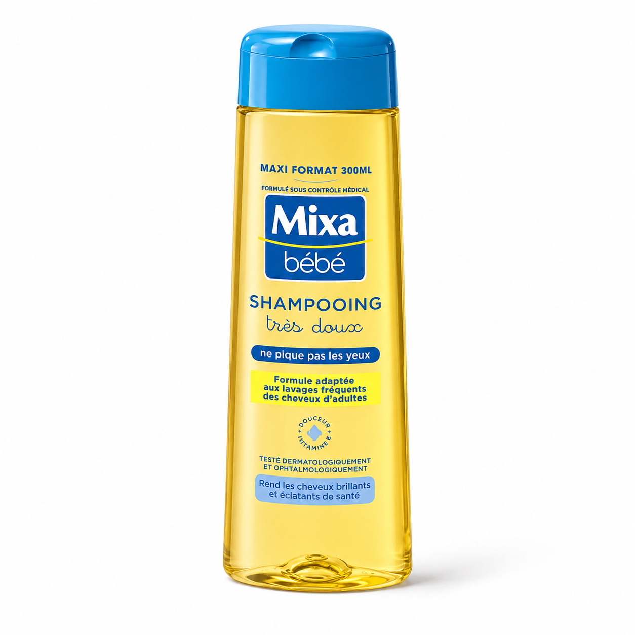Mixa bébé shampoing  Très doux, ne pique pas les yeux
