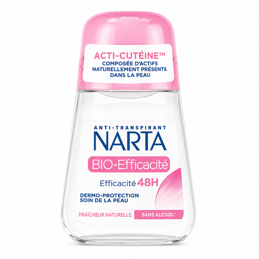 NARTA Déodorant bille anti-transpirant bio efficacité fraîcheur naturelle